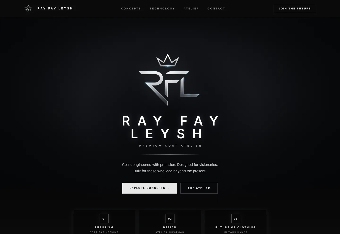 Ray Fay Leysh — premium coat atelier — rayfayleash.vercel.app