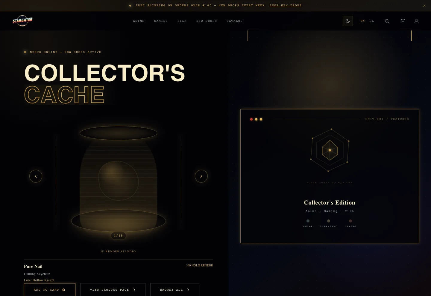 Stargater — collectibles commerce — stargater.net